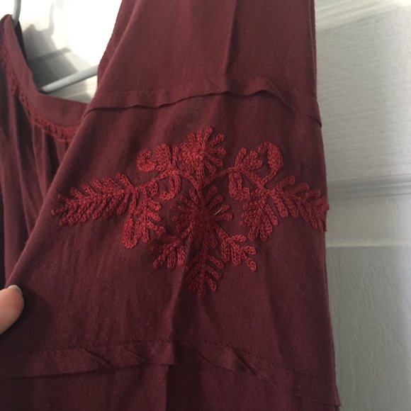 Lucky Brand Long-sleeved Tunic Dress w Embroidery - Picture 3 of 6